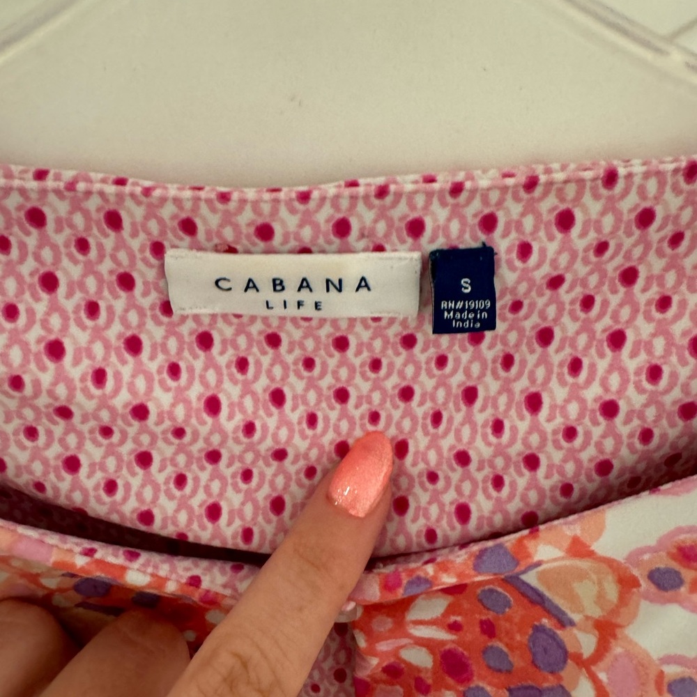 Cabana Life Pink and White Patterned Dress - Picture 2 of 6